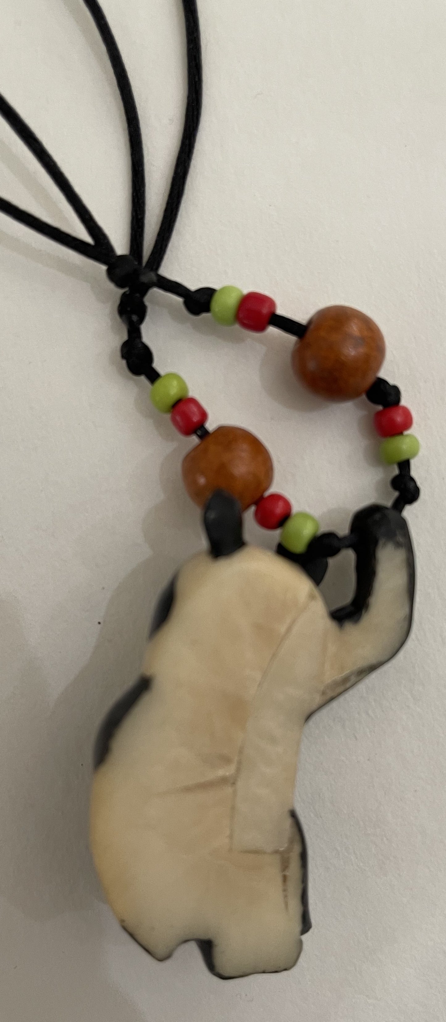 Tagua Jewelry Necklace Panda Bear Pendant Panama