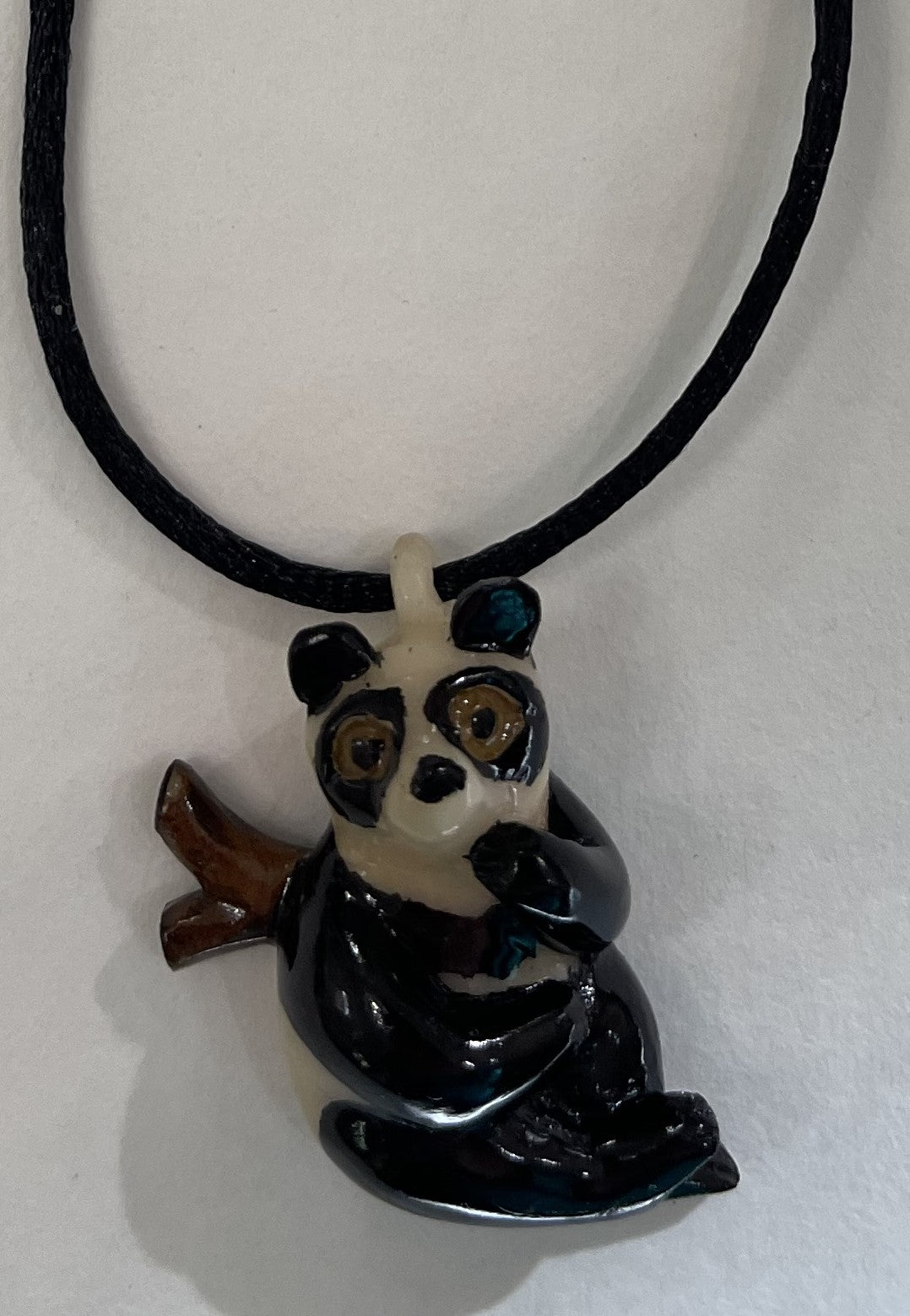 Tagua Jewelry Necklace Panda Bear Pendant Panama