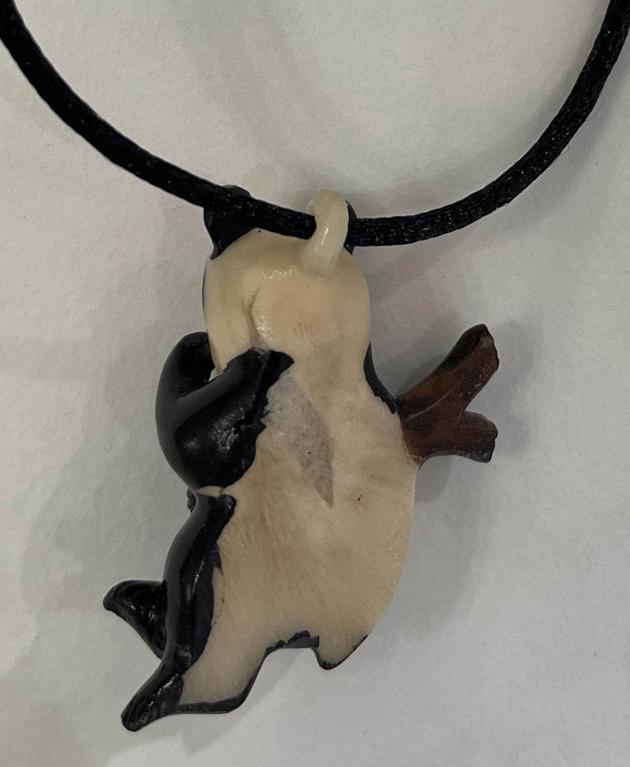 Tagua Jewelry Necklace Panda Bear Pendant Panama