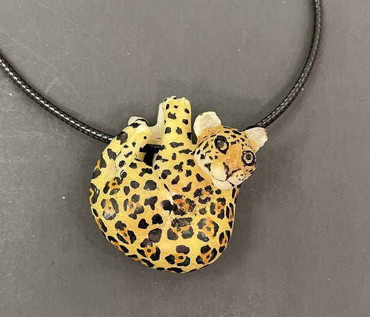 Tagua Jewelry Necklace Jaguar Cat Pendant Panama