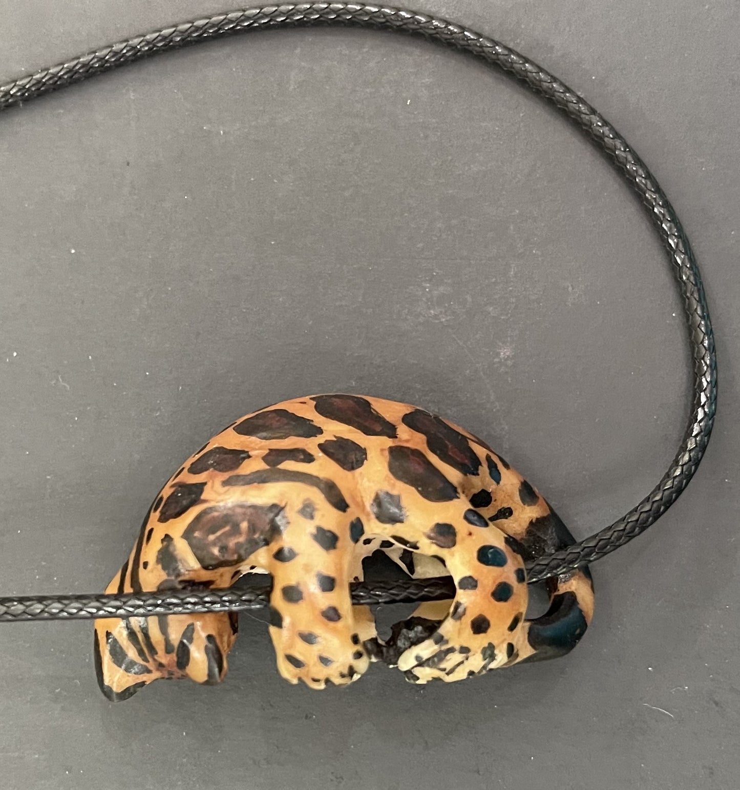 Tagua Jewelry Necklace Jaguar Cat Pendant Panama