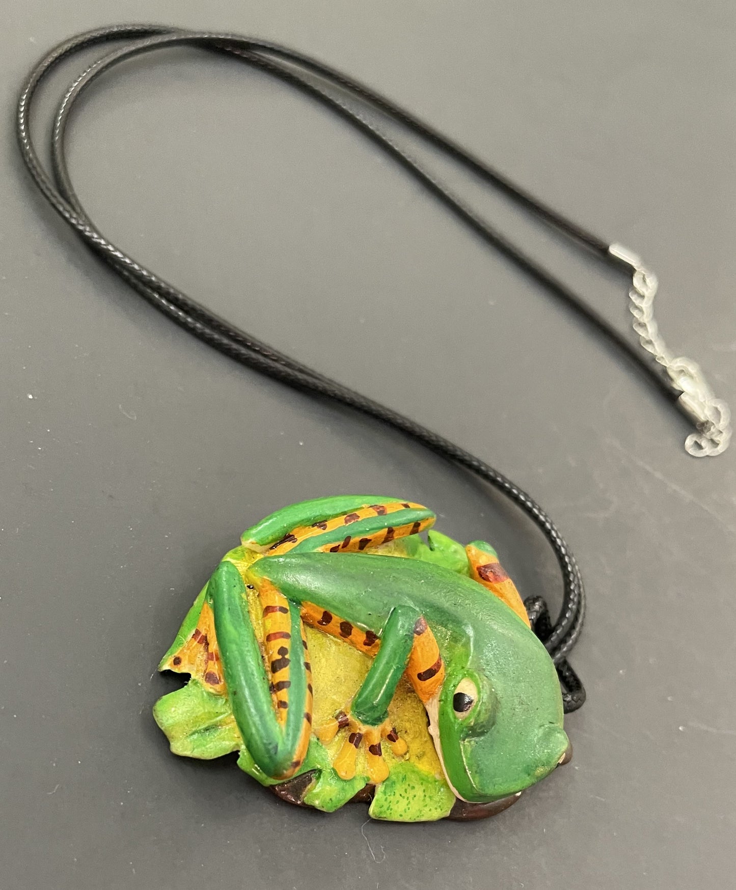 Tagua Jewelry Necklace Tree Frog Pendant Panama