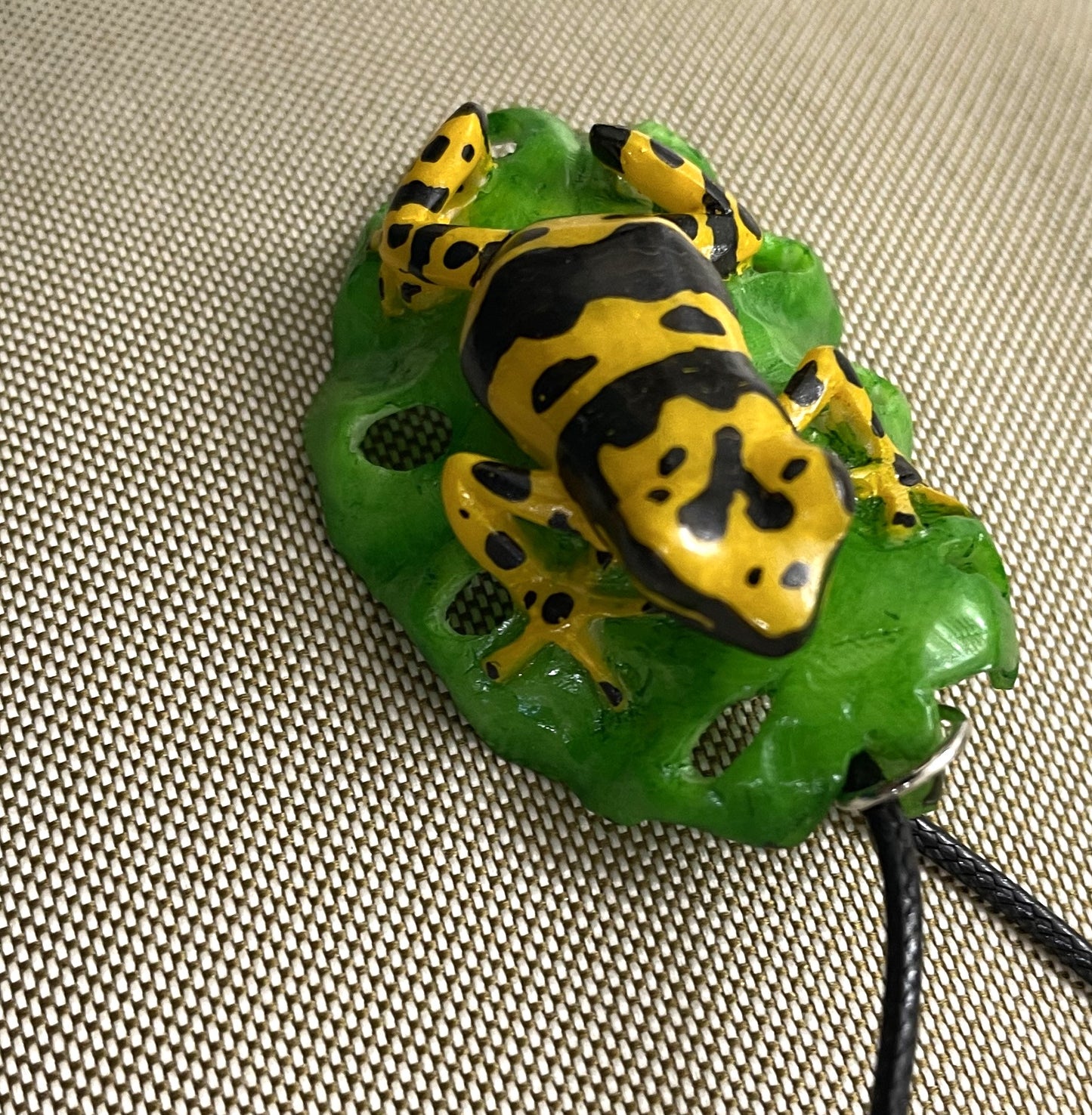 Poison Dart Frog Tagua Necklace Jewelry Pendant Panama