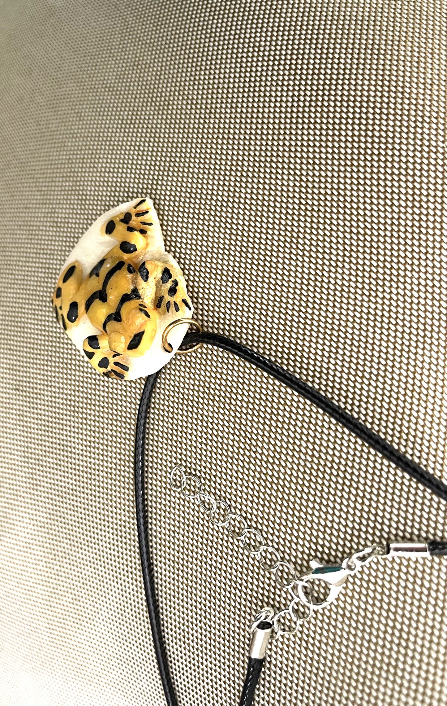 Golden Frog Tagua Necklace Jewelry Pendant Panama
