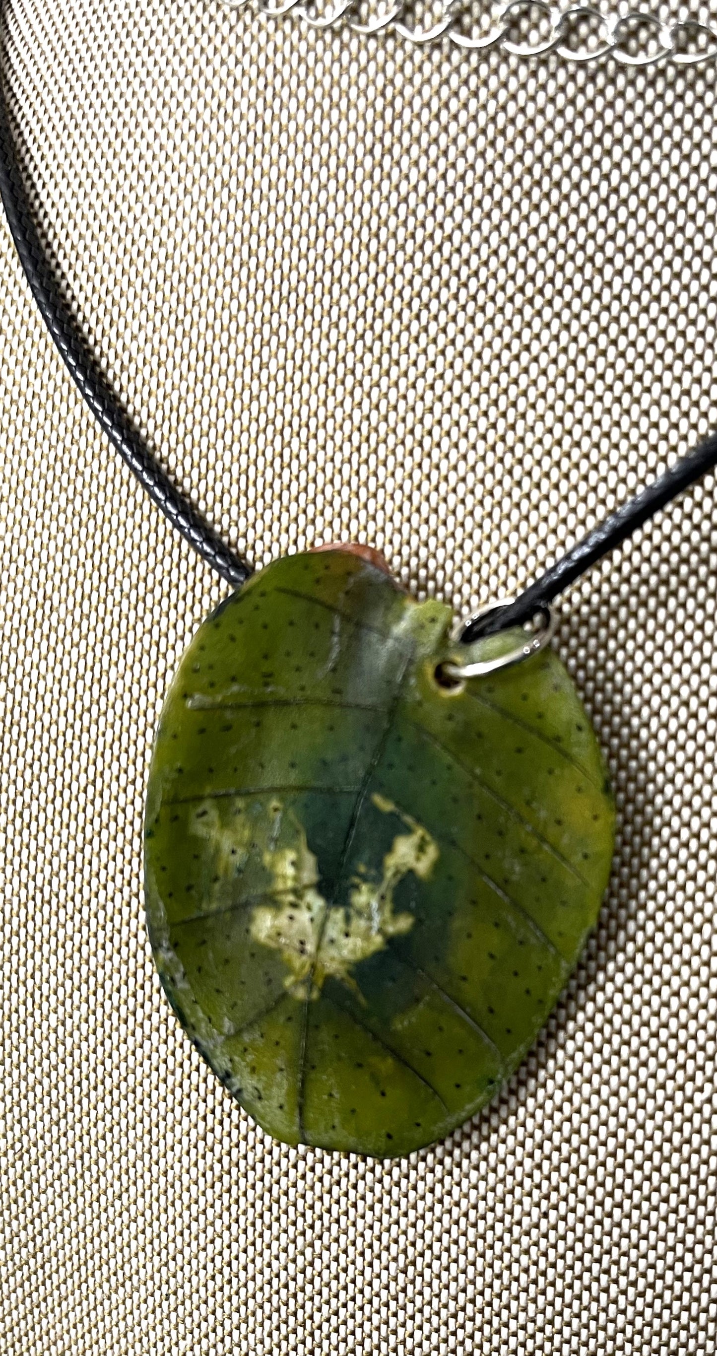 Three Caterpillar Tagua Necklace Pendant Panama