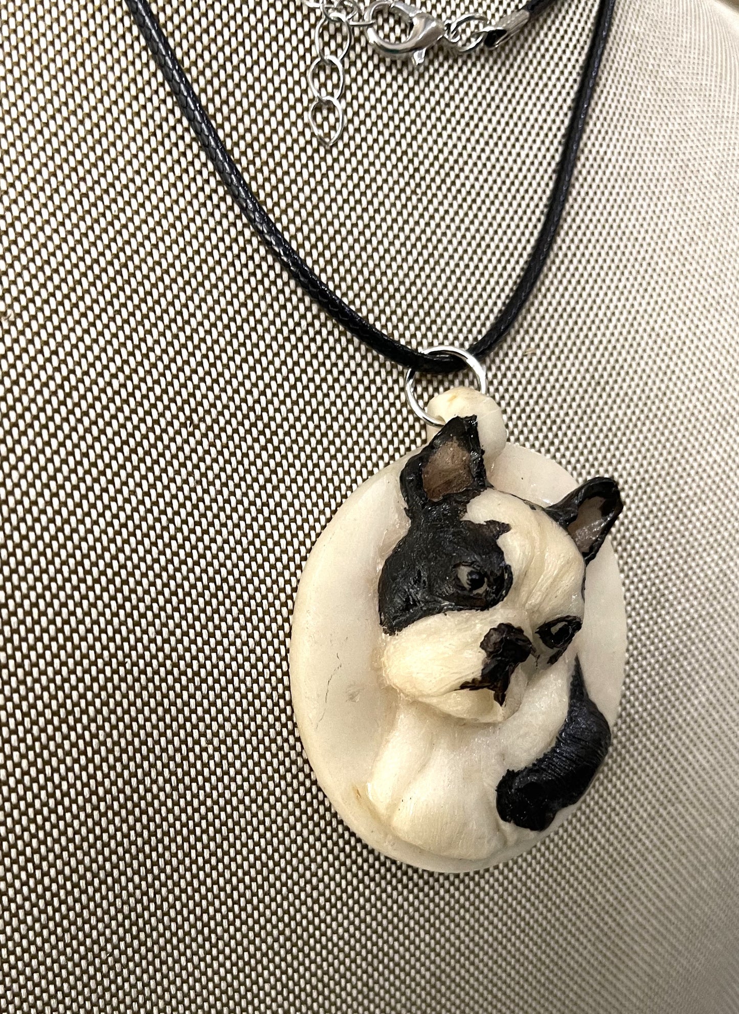 Pug Nose Puppy Dog Tagua Necklace Jewelry Pendant Panama