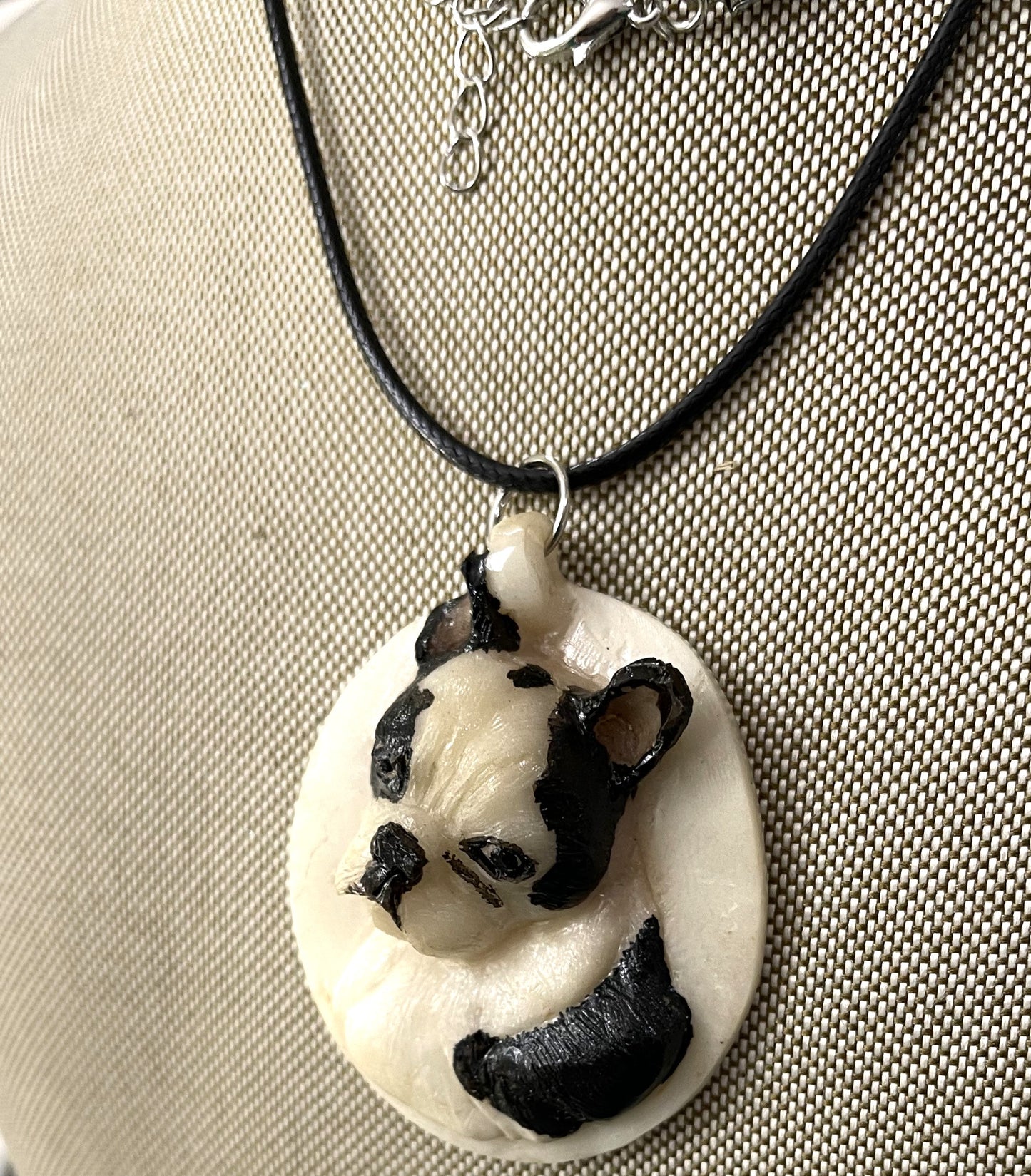 Pug Nose Puppy Dog Tagua Necklace Jewelry Pendant Panama