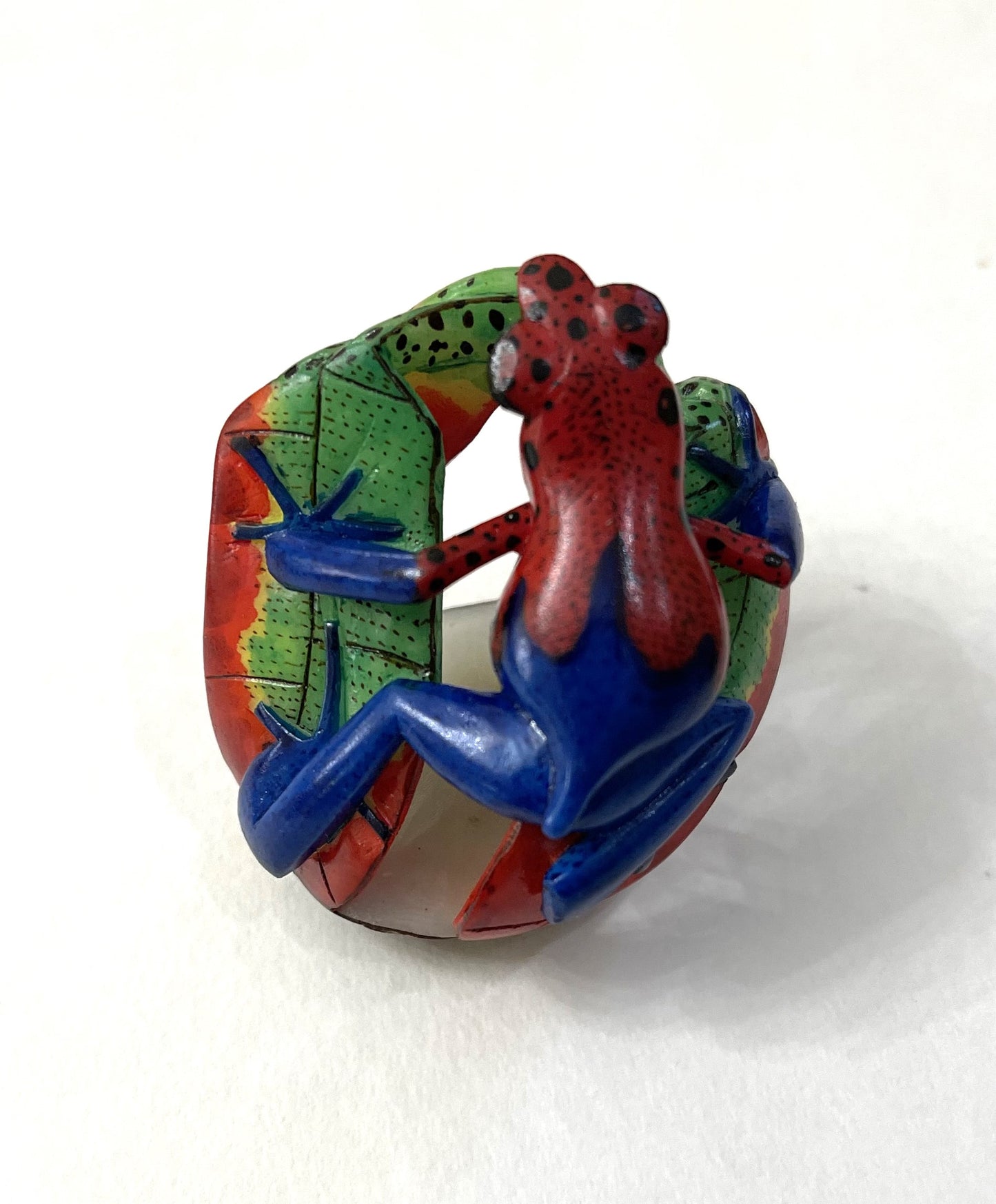 Poison Dart Frog Tagua Carving Rainforest Panama