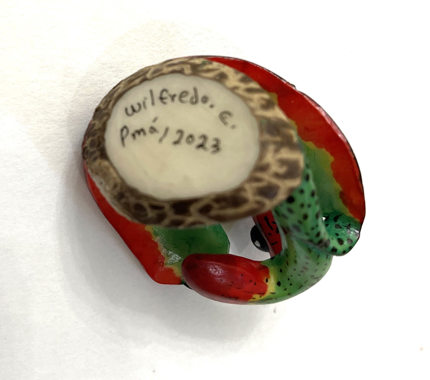 Poison Dart Frog Tagua Carving Rainforest Panama