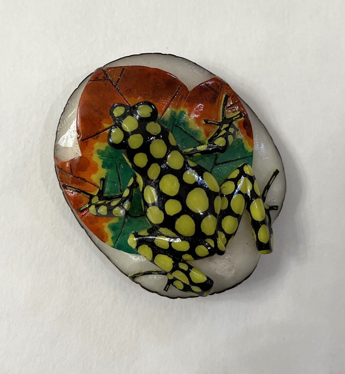 Poison Dart Frog Tagua Carving Rainforest Panama