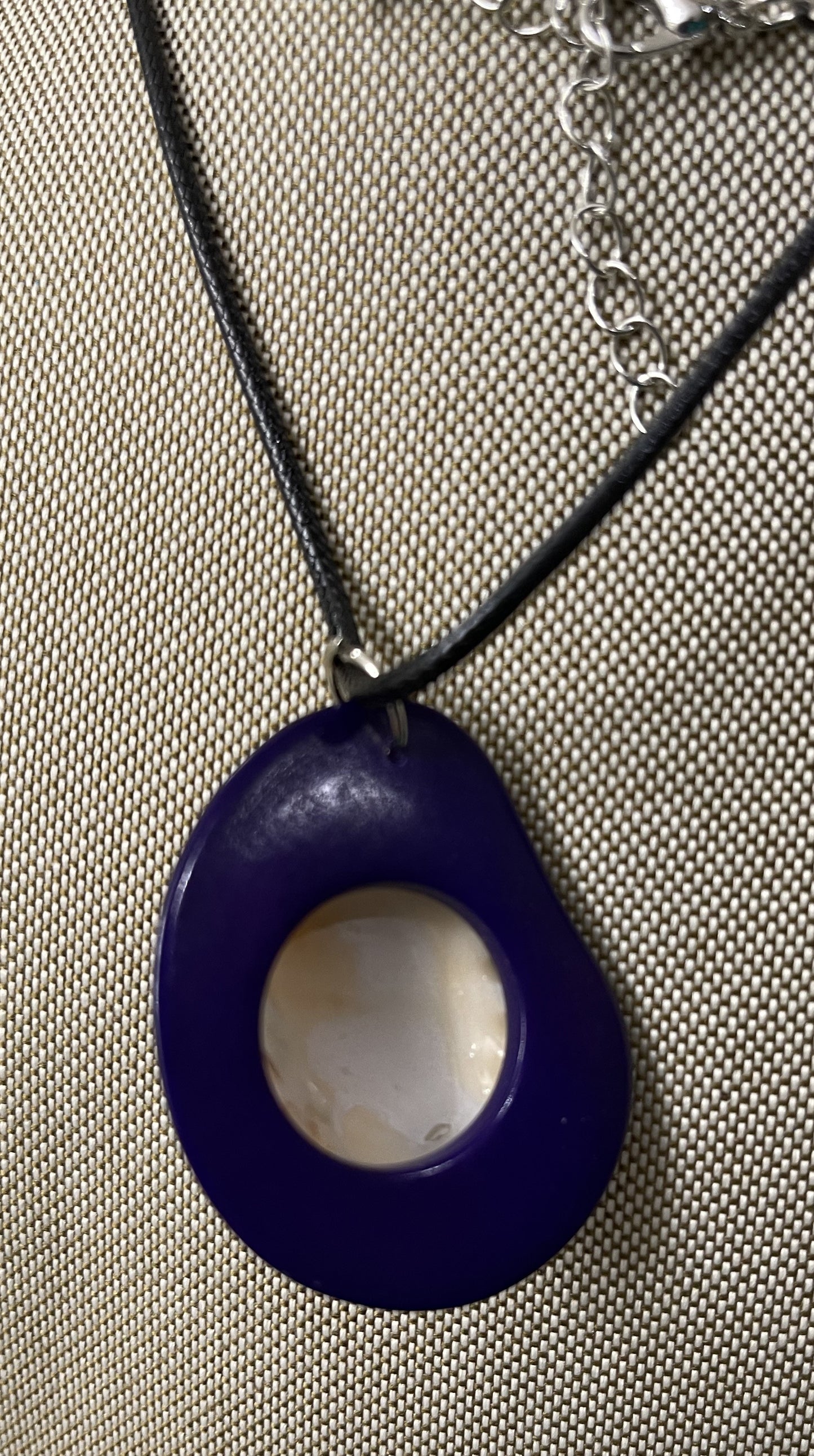 Ocean Seashell On Tagua Petal Carving Rainforest Panama