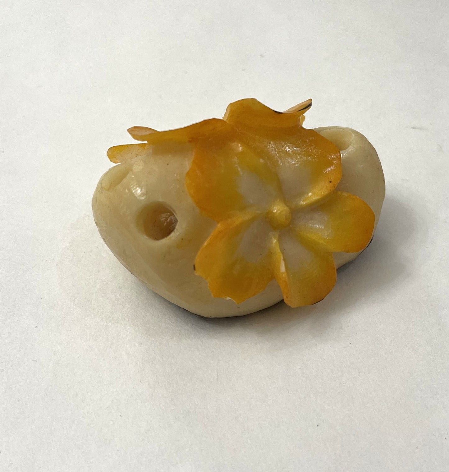 Tagua Nut Flower Petal Carving Rainforest Panama