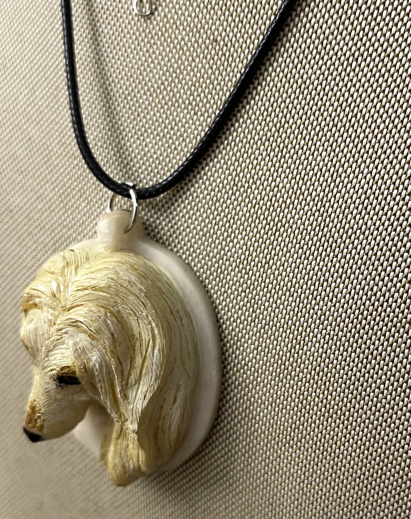 Dog Carved Necklace Pendant Panama