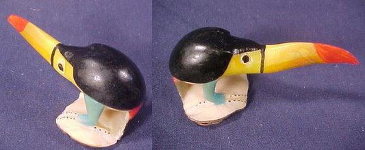 Wounaan Indian Big Beak Toucan Tagua Carving-Panama 20120401L