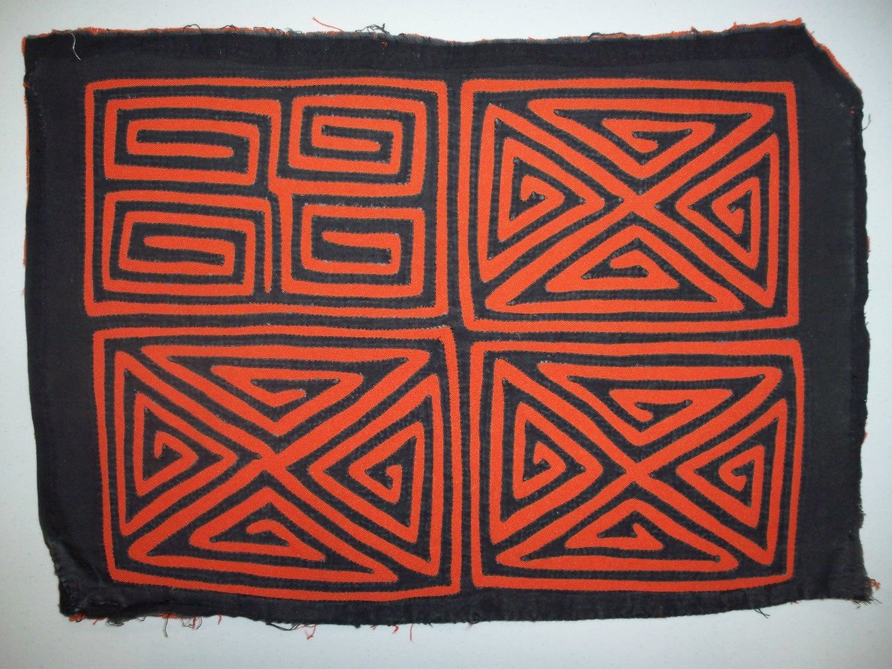 Kuna Indian Hand Sewn Vintage Mola Panama San Blas-20123005L