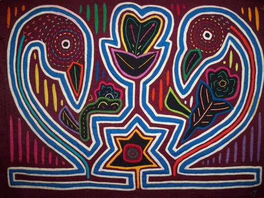 Traderbrock Kuna Tribe Bird Mola Panama San Blas-12.62098
