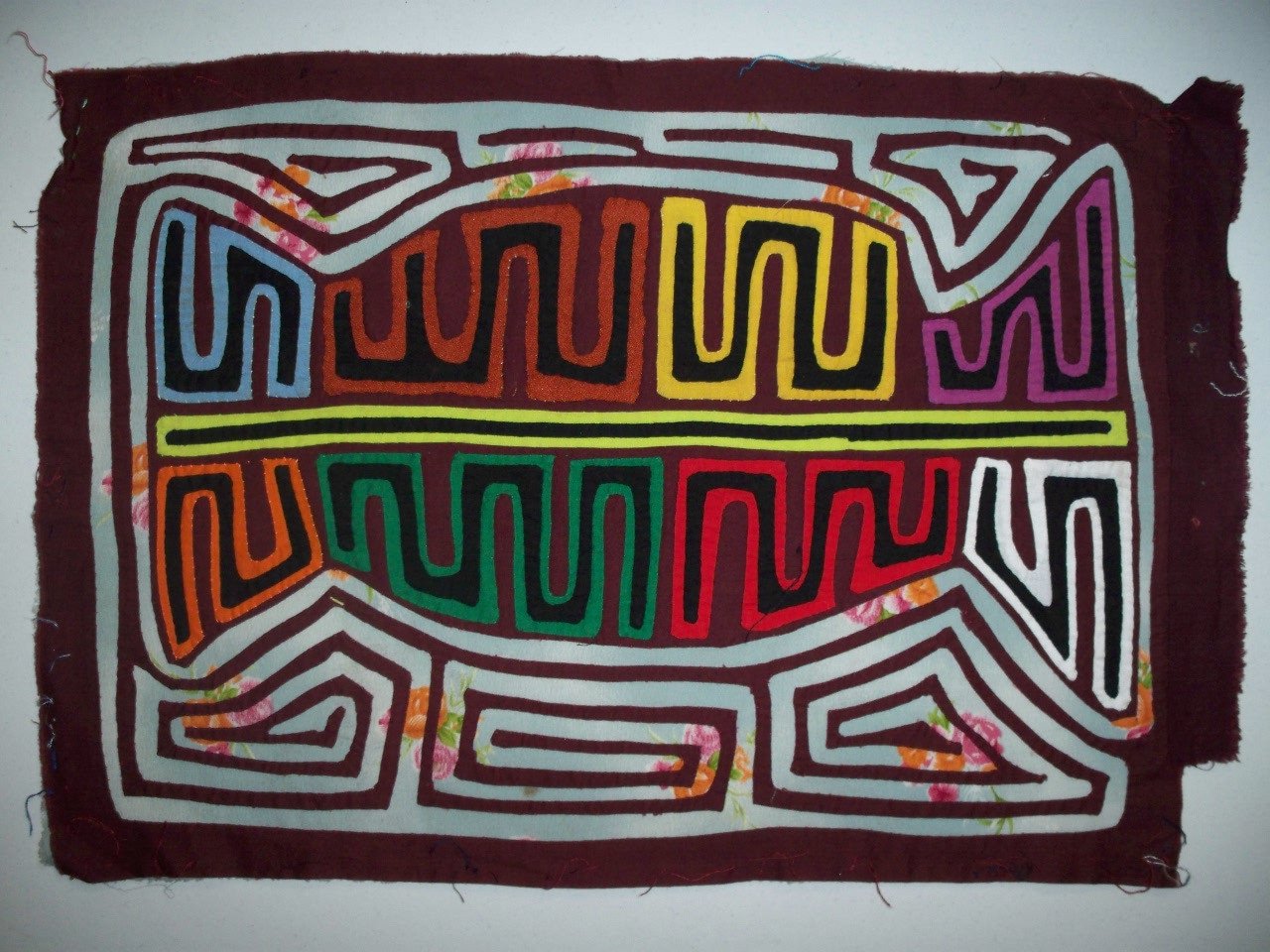 Kuna Indian Hand Sewn Traditional Mola Panama San Blas-21010219L