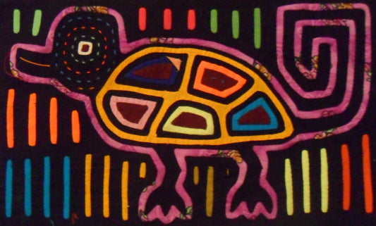 Traderbrock Kuna Hand Sewn LOOK at ME Camellian Mola Panama Art 15.75483