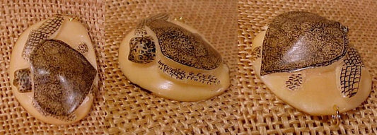 Wounaan Turtle Pendant Tagua Nut Carving-Panama 20111727L