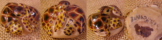 Wounaan Indian Tagua Nut 2 Turtle Carving-Panama 20111449L