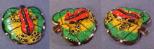 Wounaan Indian Tagua Nut Frog Pendant Carving-Panama 20111442L