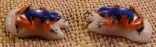 Wounaan Indian Tagua Nut Frog Pendant Jewelry-Panama 20123048L