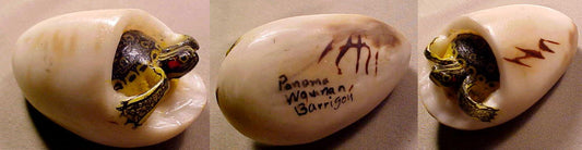 Wounaan Indian Turtle & Egg Tagua Carving-Panama 21043033L