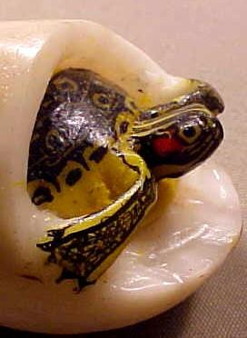 Wounaan Indian Turtle & Egg Tagua Carving-Panama 21043033L