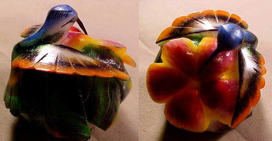 Wounaan Indian Hummingbird Tagua Carving-Panama 21043020L