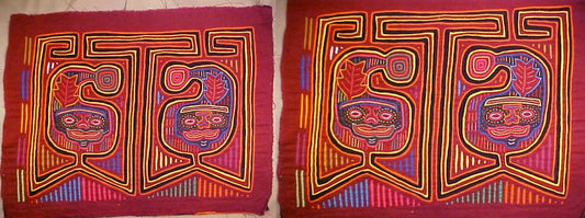Kuna Indian Hand Sewn Christmas Cap-Panama 20091621L