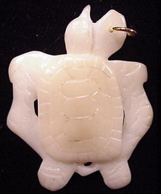Wounaan Hand Carved Turtle Tagua Pendant-Panama  20092537L