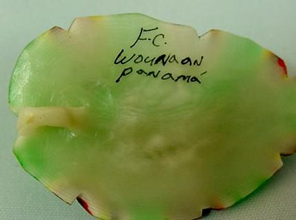 Wounaan Indian Poison Dart Tagua Pendant Carving-Panama 21042608L