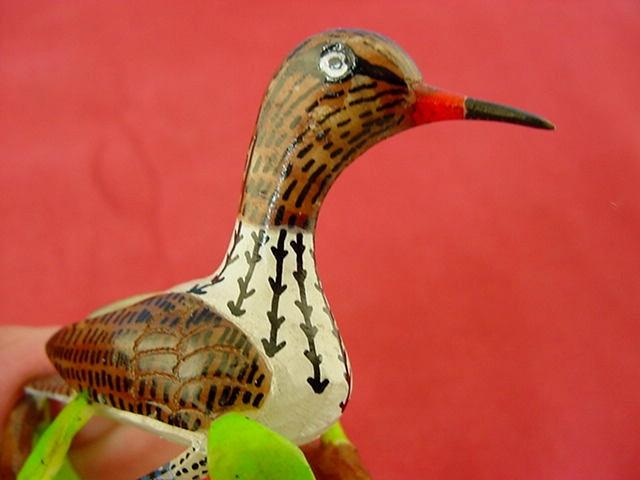 Wounaan Indian Waterbird Tagua Nut Carving-Panama 21031338L