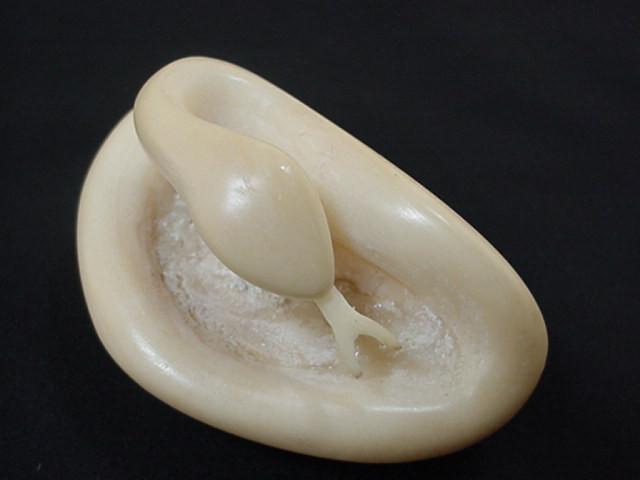 Wounaan Snake Tagua Nut Carving-Panama 21021946L