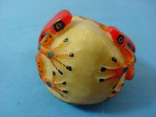 Wounaan Double Frog Tagua Nut Carving-Panama 21031104L