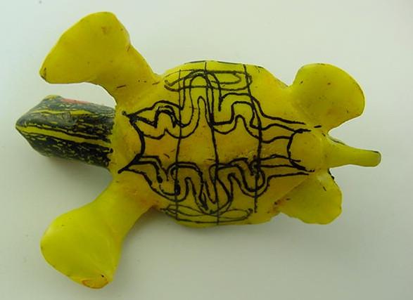 Wounaan Embera Tagua Nut Turtle Carving-Panama 21031031L