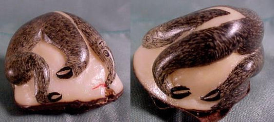 Wounaan Indian Anteater Tagua Nut Carving-Panama 21061931L