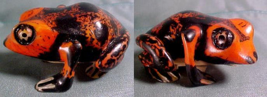 Wounaan Indian Free-Standing Tagua Nut Frog Carving-Panama 21061936L