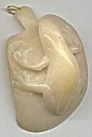 Wounaan Indian Frog Tagua Nut Carving Pendant-Panama 21062518L
