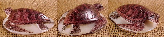 Fantastic Wounaan Indian Turtle Tagua Nut Carved Pendant-Panama 21062521L