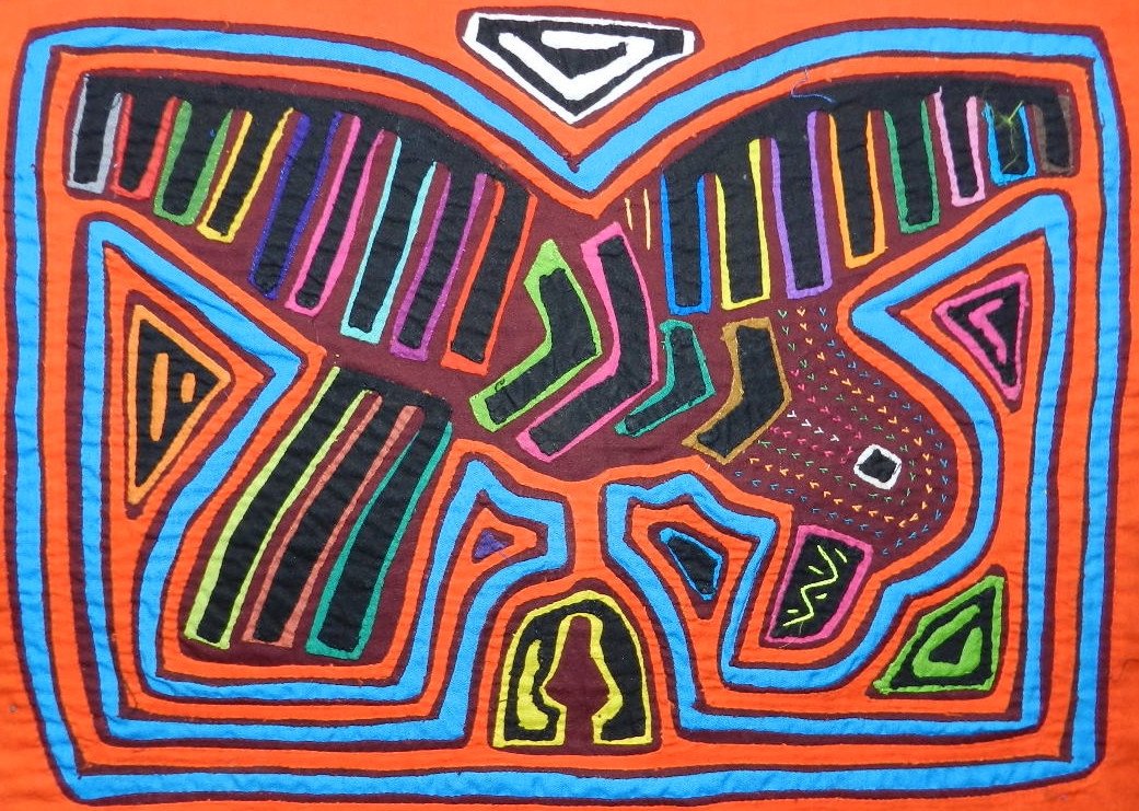 Traderbrock Kuna Tribe Hand-Made Mola Panama Art 104806