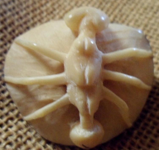 Wounaan Embera Natural White Ant Tagua Carving-Panama 16021114L