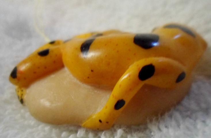 Wounaan Embera Poison Dart Frog Tagua Pendant Carving-Panama 16021209L