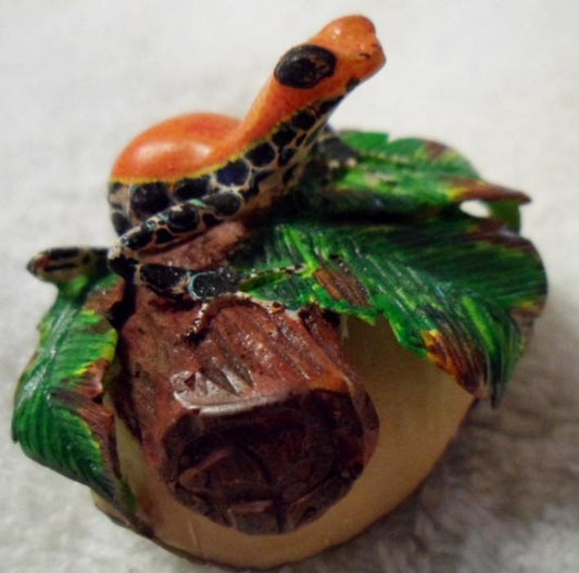 Wounaan Embera Poison Dart Frog Tagua Carving-Panama 16022716L