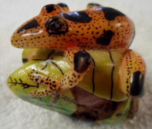 Wounaan Embera Poison Dart Frog Tagua Carving-Panama 16030109L