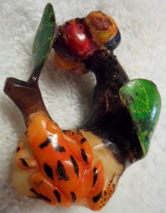 Wounaan Embera Poison Dart Frog Tagua Carving-Panama 16030115L