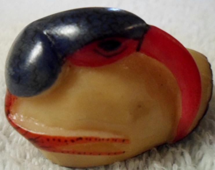 Wounaan Embera Tropical Honeycreeper Bird Tagua Carving-Panama 16032902L