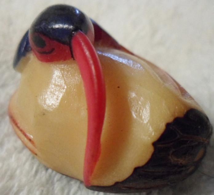 Wounaan Embera Tropical Honeycreeper Bird Tagua Carving-Panama 16032902L