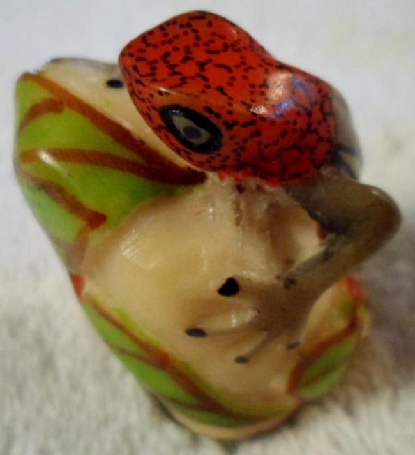 Wounaan Embera Gorgeous Gecko Tagua Carving-Panama 16032926L