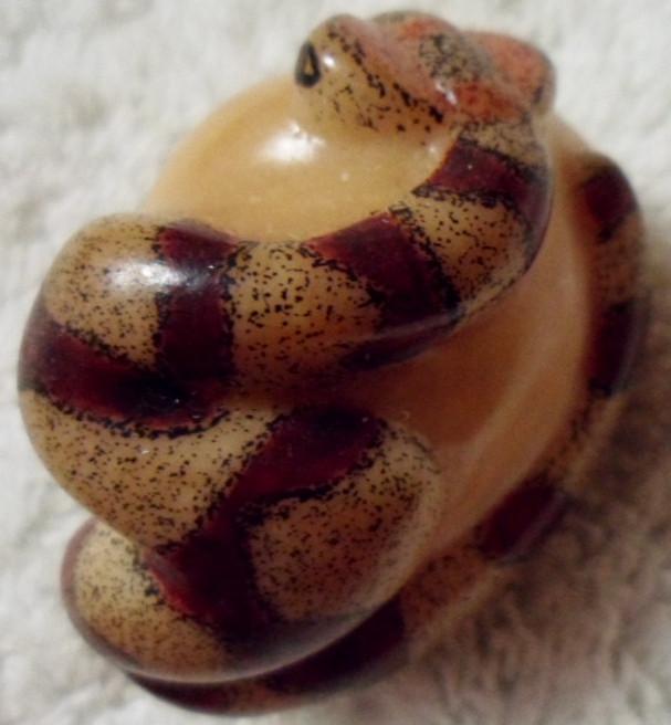 Wounaan Embera Forked Tongue Snake Tagua Carving-Panama 16033109L